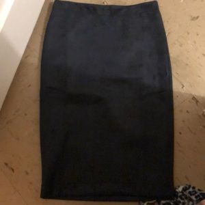 Philosophy midi faux leather skirt